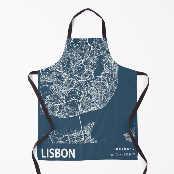 Item preview, Lisbon Blueprint City Map designed and sold by Peek-Designs.