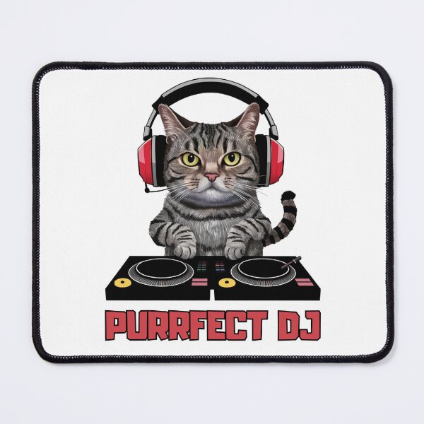 Item preview, Funny Cat Design - Purrfect DJ designed and sold by vk09.