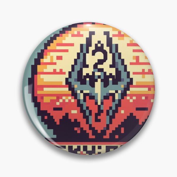 Item preview, Skyrim Orange Pixel Art designed and sold by Jake-Carter0.