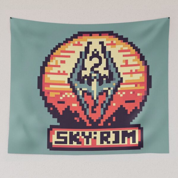 Item preview, Skyrim Orange Pixel Art designed and sold by Jake-Carter0.