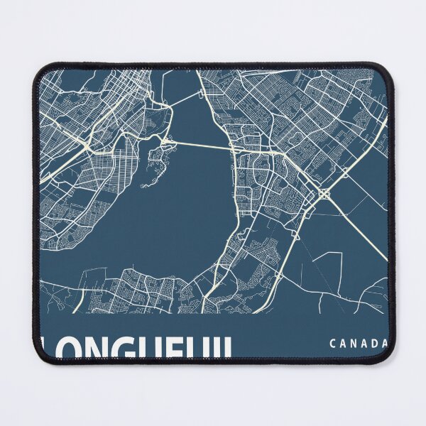Item preview, Longueuil Blueprint City Map designed and sold by Peek-Designs.