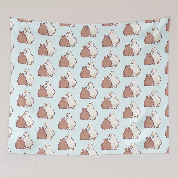 Item preview, Duck and bunny illustration  designed and sold by Artofmayara.
