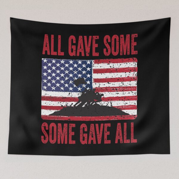 Item preview, Military Memorial Day All Gave Some Soldier USA Flag 4th of july designed and sold by BOUCHERIT amine.