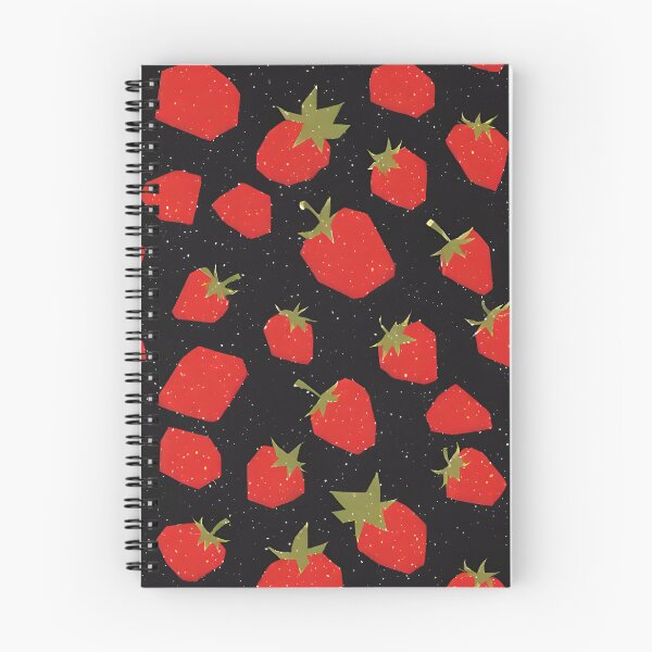 Item preview, Red Strawberry Pattern Risograph Print designed and sold by KokoroCreations.