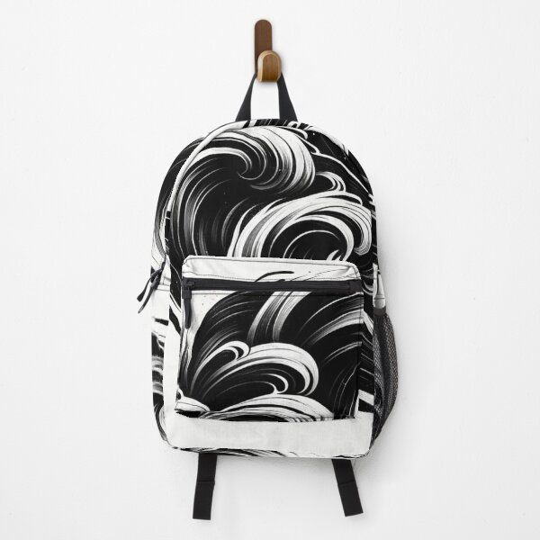 Item preview, Elegant waves black and white watercolor effect designed and sold by cj-digital.