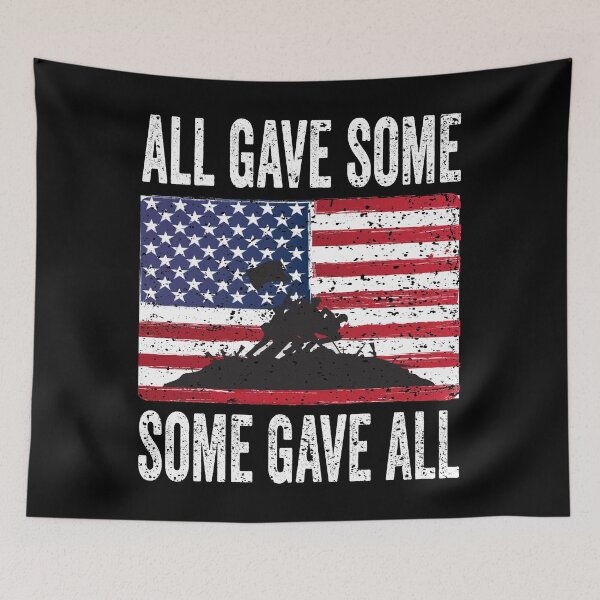 Item preview, Military Memorial Day All Gave Some Soldier USA Flag 4th of july designed and sold by BOUCHERIT amine.