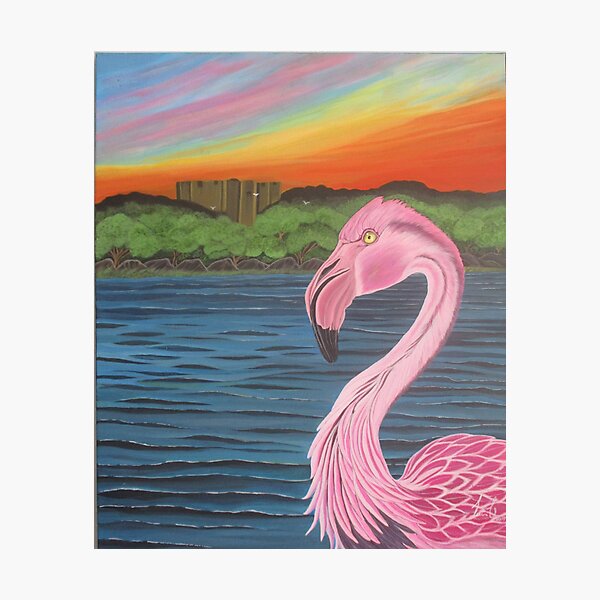 Item preview, flamingo in the lake  designed and sold by SuperVida1986.