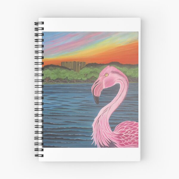 Aperçu de l'œuvre flamant rose dans le lac  créée et vendue par SuperVida1986.