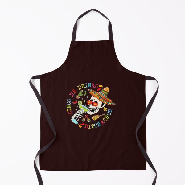Item preview, Cinco De Drinko Bitchachos Fun Skull Skeleton Cinco De Mayo T-Shirt designed and sold by SandraKinardS.