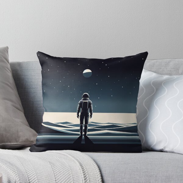 Item preview, futuristic astronaut in desert minimalist art designed and sold by SunkenCost.