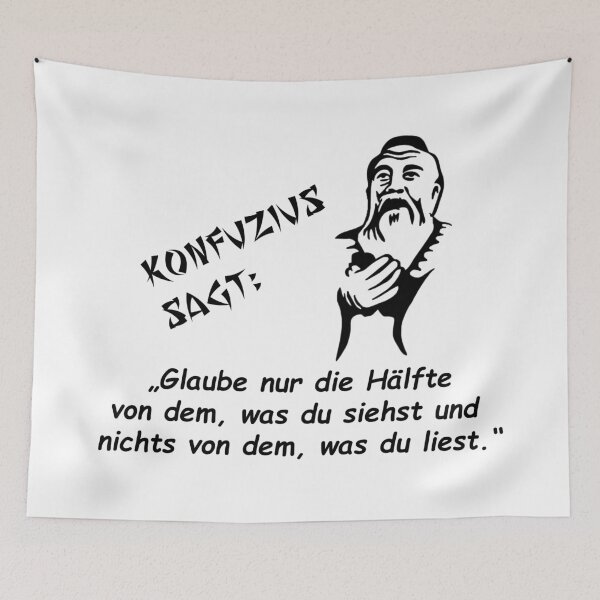 Item preview, Confucius says: Believe only half designed and sold by ARTmanhART.