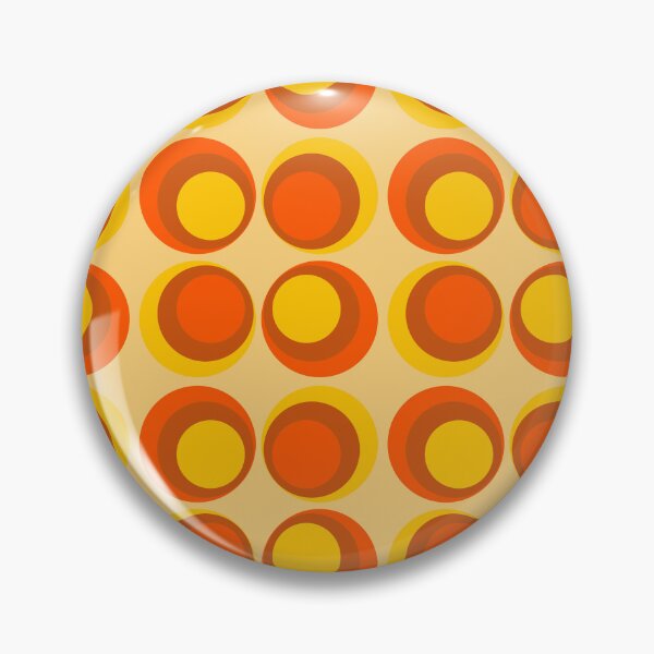 Item preview, Orange Retro Circles Pattern – Classic & Timeless  designed and sold by CreaTwinkles.