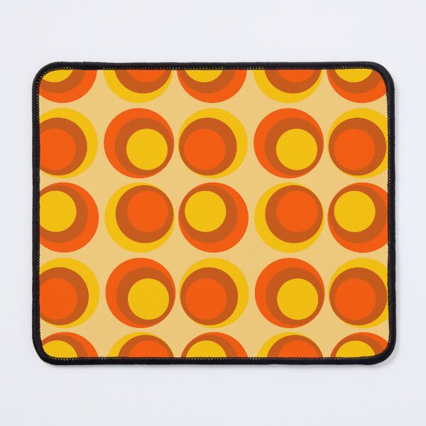 Item preview, Orange Retro Circles Pattern – Classic & Timeless  designed and sold by CreaTwinkles.