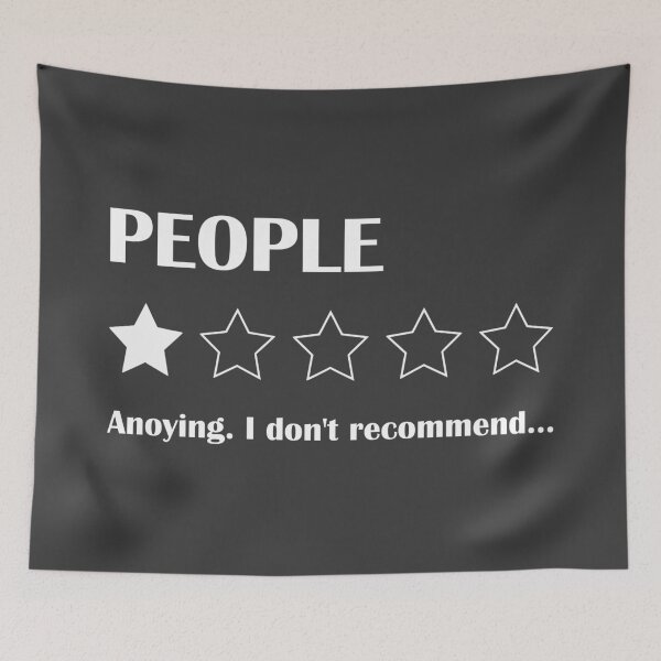 Item preview, People 1/5 stars - Introvert Joke designed and sold by introvertvibes.