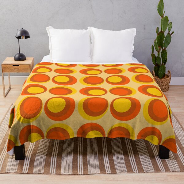 Item preview, Orange Retro Circles Pattern – Classic & Timeless  designed and sold by CreaTwinkles.