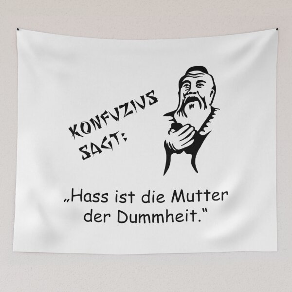 Item preview, Confucius says: Hatred is the mother of stupidity designed and sold by ARTmanhART.