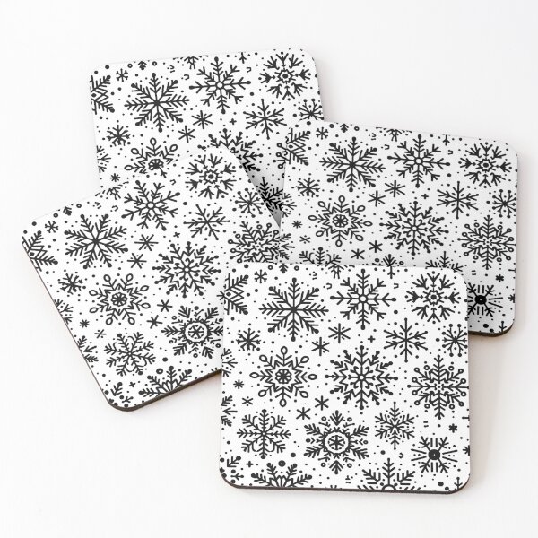 Item preview, Black and White Snowflake Snow designed and sold by Bunmigraphics .