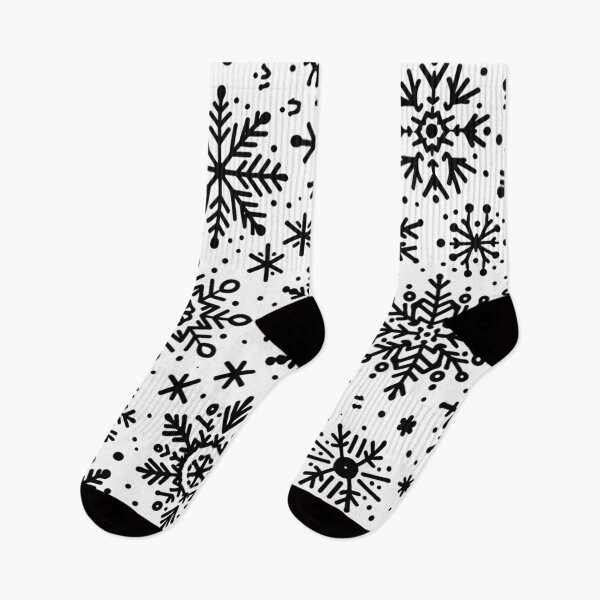 Item preview, Black and White Snowflake Snow designed and sold by Bunmigraphics .