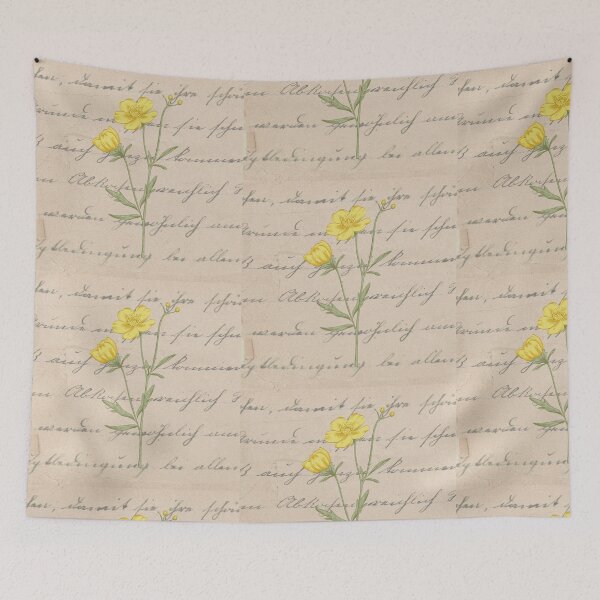 Item preview, Vintage Elegance: Flowers and Handwritten Memories designed and sold by MisiuKolorowy.