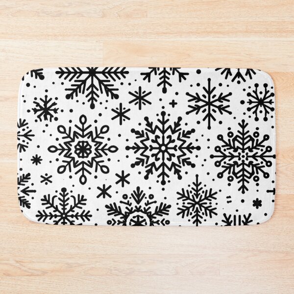 Item preview, Black and White Snowflake Snow designed and sold by Bunmigraphics .