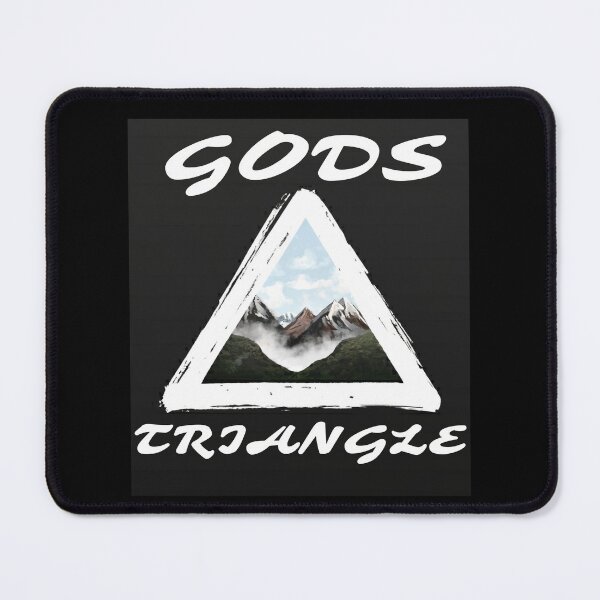 Item preview, Gods triangle in universe and mountains christian happy cute romantic gifts designed and sold by thankful-loco.