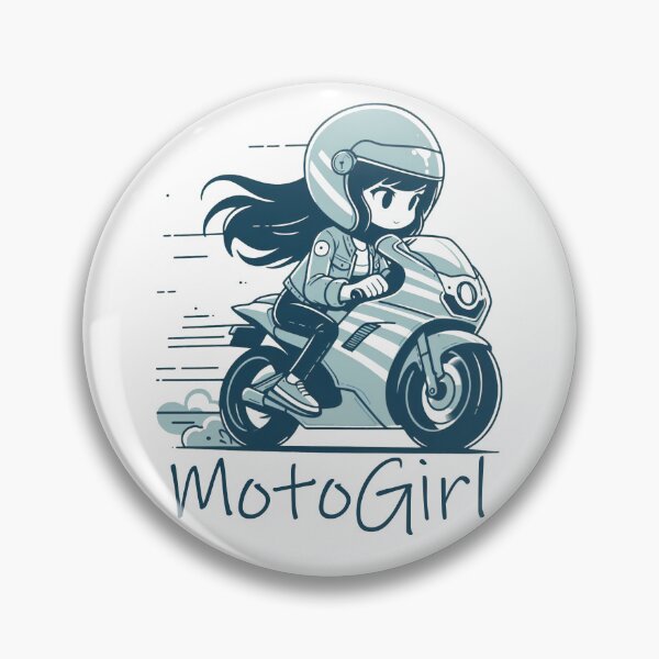 Item preview, Anime Funny Motorcycle Girl, Woman on the motorcycle, Moto passion designed and sold by Cr320.