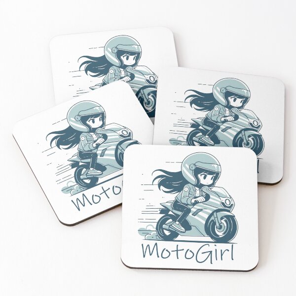 Item preview, Anime Funny Motorcycle Girl, Woman on the motorcycle, Moto passion designed and sold by Cr320.