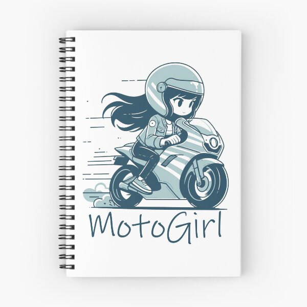 Artikelvorschau, Anime Lustiges Motorradmädchen, Frau auf dem Motorrad, Moto Leidenschaft entworfen und verkauft von Cr320.