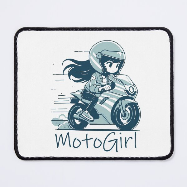 Item preview, Anime Funny Motorcycle Girl, Woman on the motorcycle, Moto passion designed and sold by Cr320.