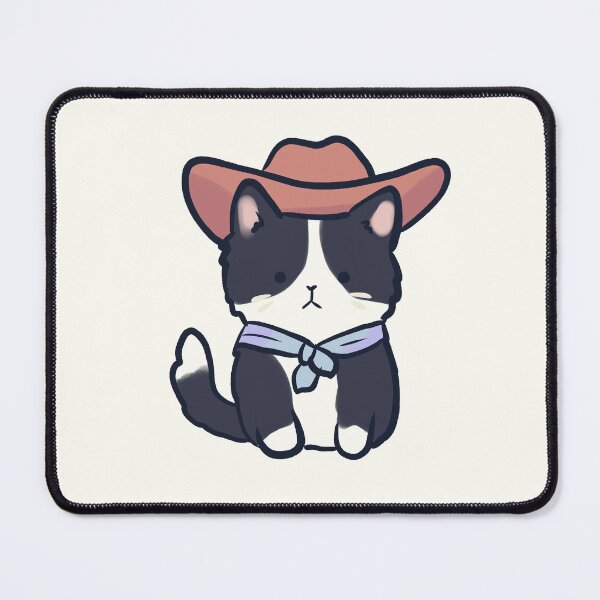 Item preview, Cowboy cat illustration designed and sold by Artofmayara.
