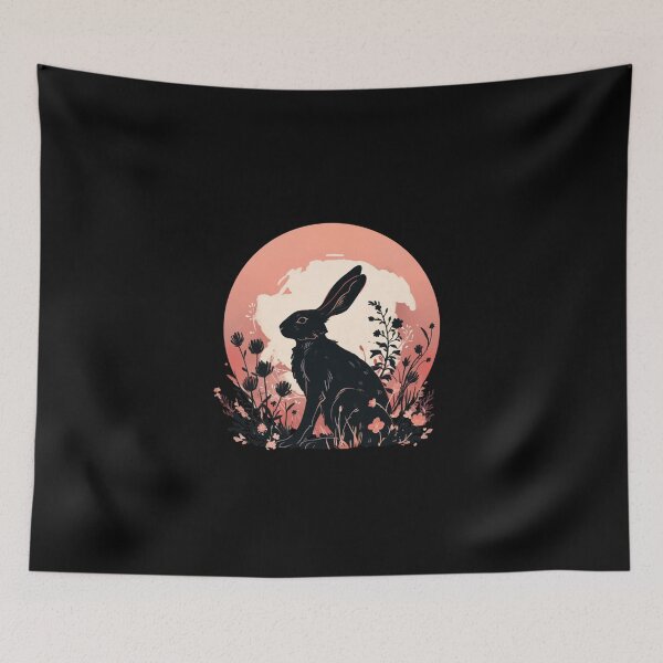 Item preview, Bunny Owner // Aesthetic bunny // bunny silhouette // Animal Art // Beautiful bunny Art  designed and sold by SMARTKIT  DESIGNAGENCY.