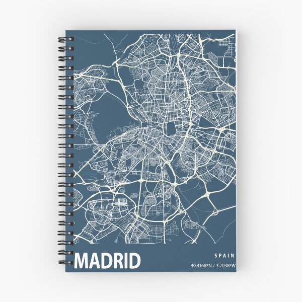 Item preview, Madrid Blueprint City Map designed and sold by Peek-Designs.