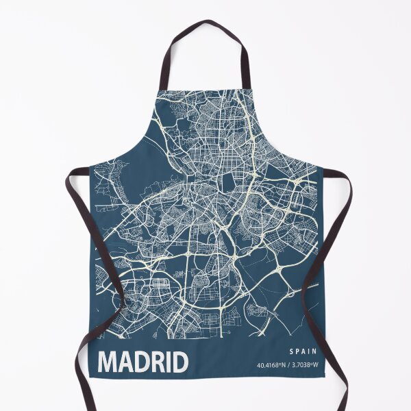 Item preview, Madrid Blueprint City Map designed and sold by Peek-Designs.