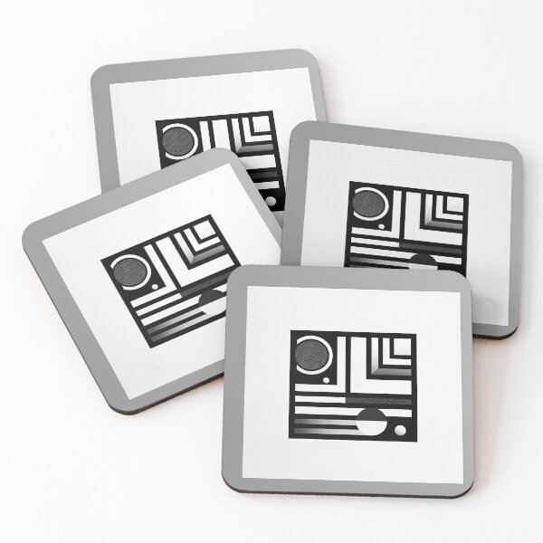 Item preview, minimalist futuristic geometric composition designed and sold by SunkenCost.