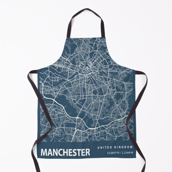 Item preview, Manchester Blueprint City Map designed and sold by Peek-Designs.