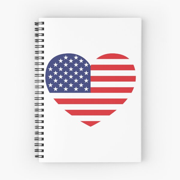 Item preview, US Flag On Heart Design designed and sold by Myra365Art.