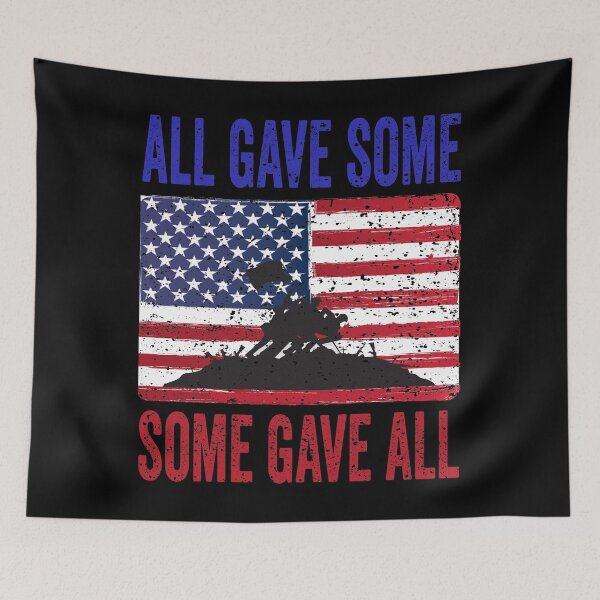 Item preview, Military Memorial Day All Gave Some Soldier USA Flag 4th of july designed and sold by BOUCHERIT amine.