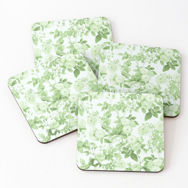 Item preview, Green Roses Vintage Botanical Garden designed and sold by InovArtS.