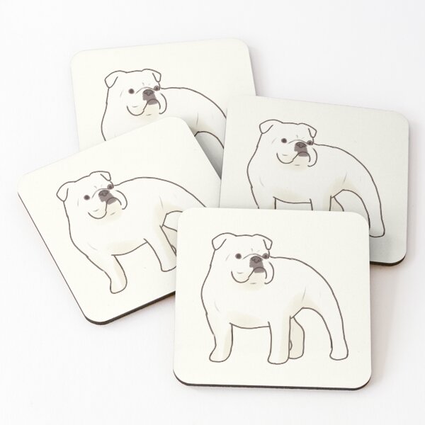 Item preview, Cute White English Bulldog designed and sold by Artofmayara.