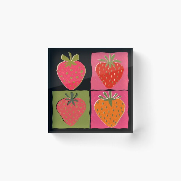 Item preview, Strawberry Collection Risograph Print designed and sold by KokoroCreations.