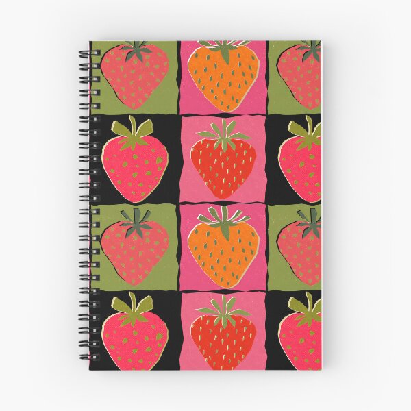 Item preview, Strawberry Collection Risograph Print designed and sold by KokoroCreations.