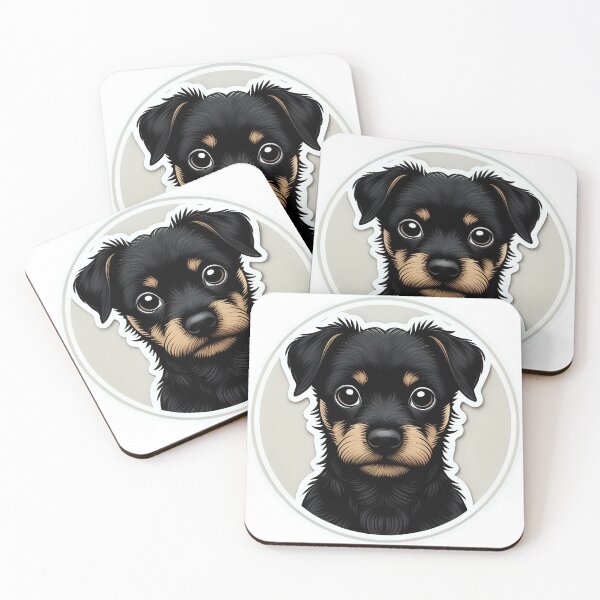 Item preview, Dog - Puppy Black & Brown designed and sold by Pokemondundee.