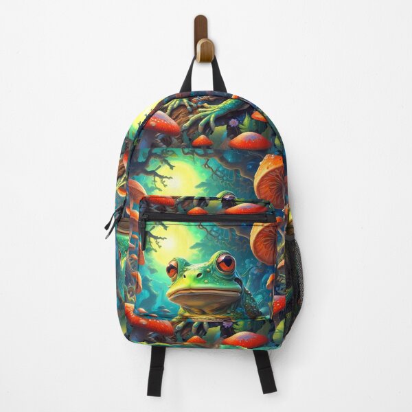 Item preview, Cute Mushroom Melodies: Whimsical Frog Art designed and sold by FocusedArt.