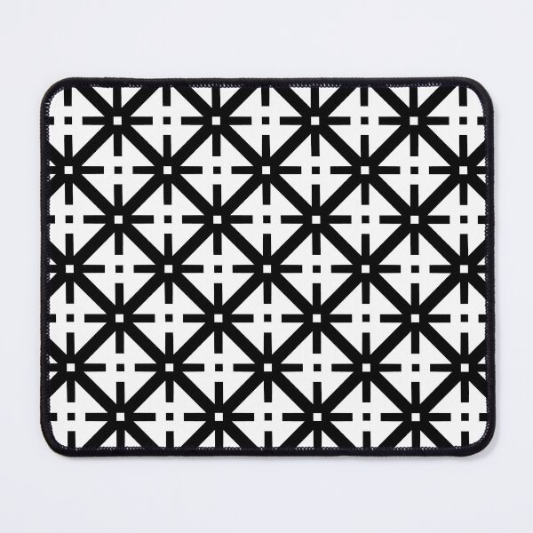 Item preview, Abstract Black and White Geometric Mesh Pattern designed and sold by scome.