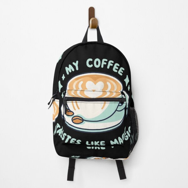 Item preview, My Coffee Tastes Like Magic - Whimsical Coffee Cup Art designed and sold by Simplystik.