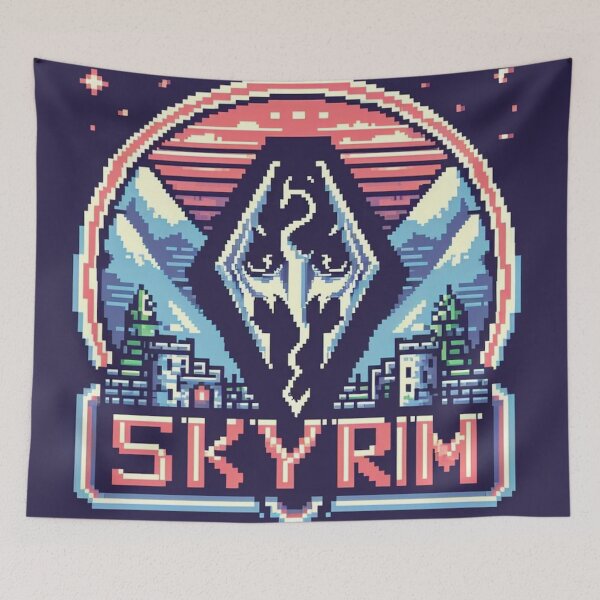 Item preview, Skyrim Castle Pixel Art designed and sold by Jake-Carter0.