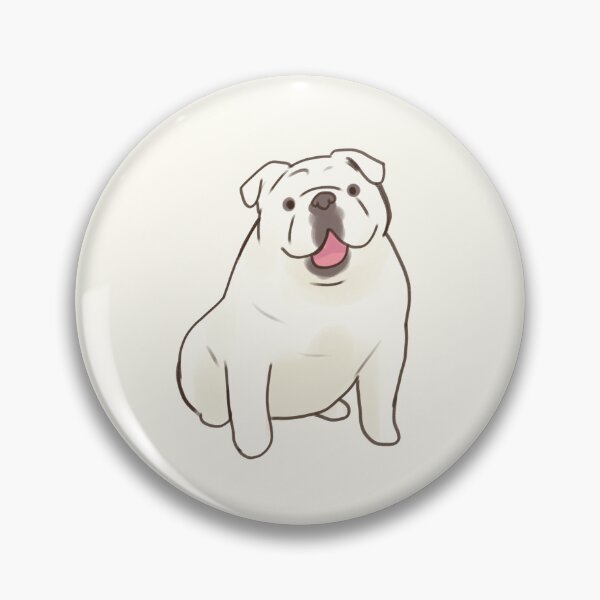 Item preview, White English Bulldog drawing  designed and sold by Artofmayara.