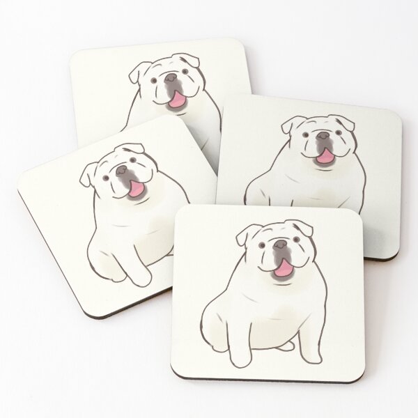 Item preview, White English Bulldog drawing  designed and sold by Artofmayara.