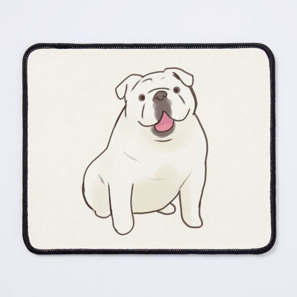Item preview, White English Bulldog drawing  designed and sold by Artofmayara.