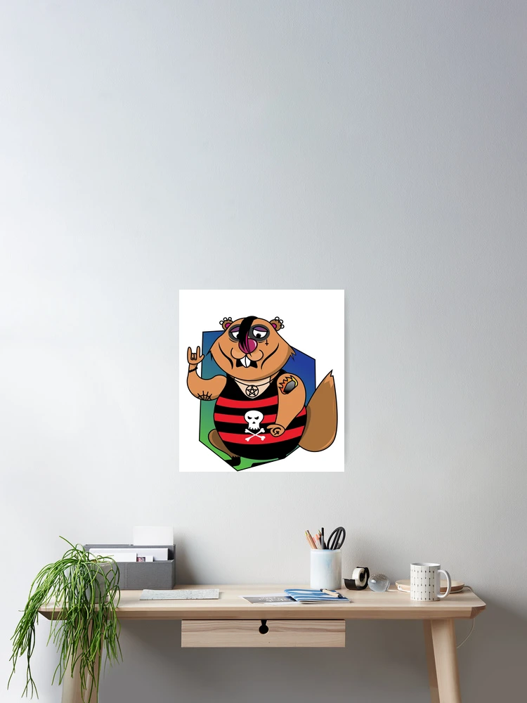 Thumbnail 2 of 3, Poster, Goth Gopher designed and sold by Inkryptix.